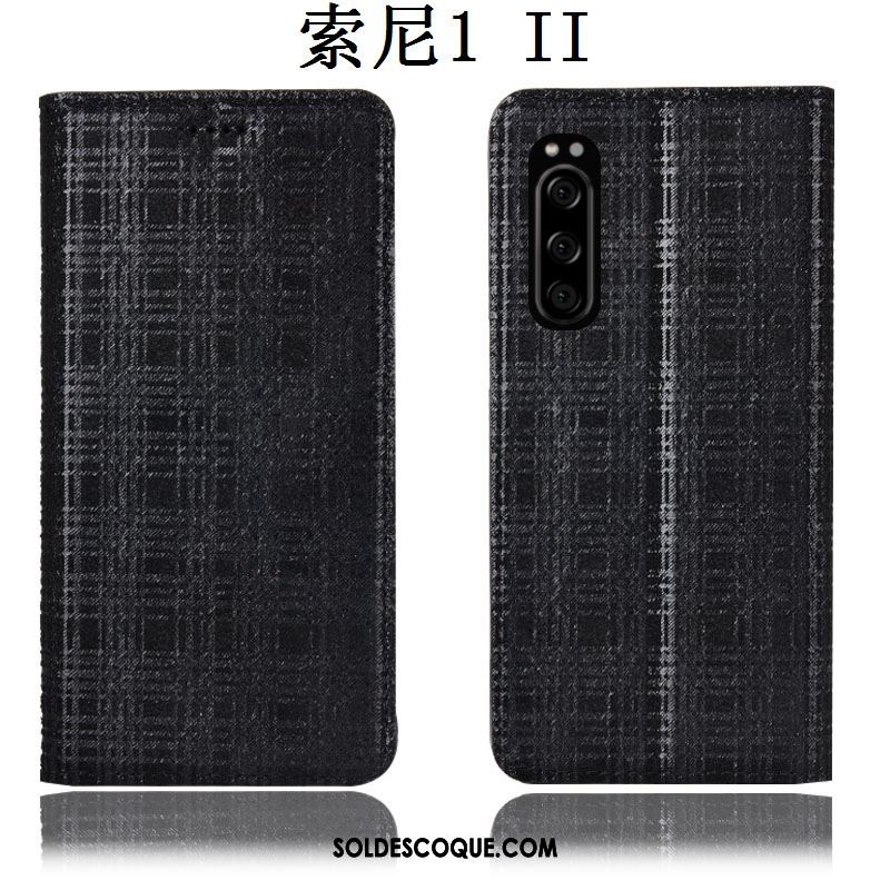 Coque Sony Xperia 1 Ii Tout Compris Téléphone Portable Velours Étui En Cuir Protection Pas Cher