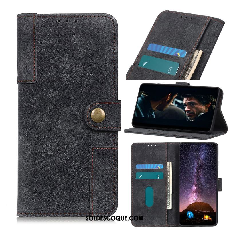 Coque Sony Xperia 1 Ii Vintage Portefeuille Étui En Cuir Téléphone Portable En Ligne