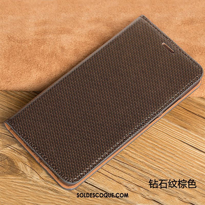 Coque Sony Xperia 1 Incassable Téléphone Portable Cuir Cuir Véritable Gris Pas Cher