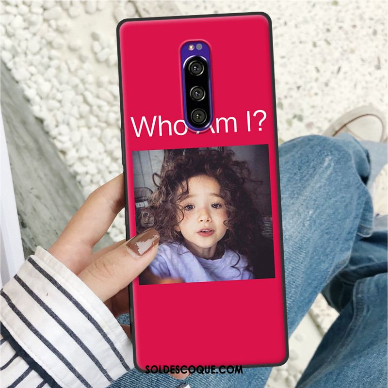 Coque Sony Xperia 1 Silicone Fluide Doux Protection Amoureux Marque De Tendance Pas Cher