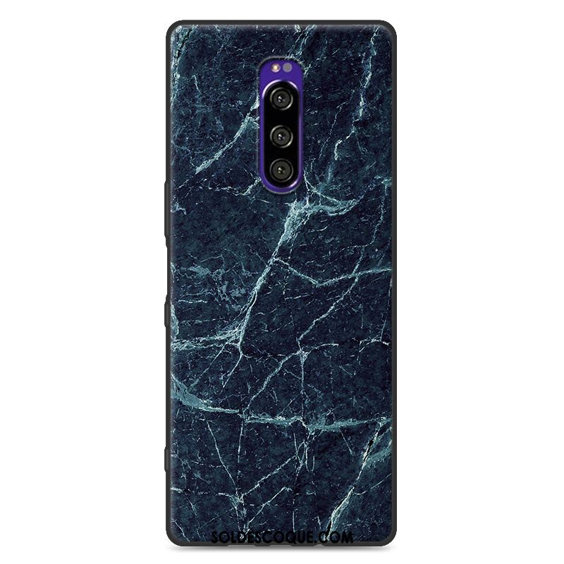 Coque Sony Xperia 1 Simple Silicone Étui Nouveau Fluide Doux Pas Cher