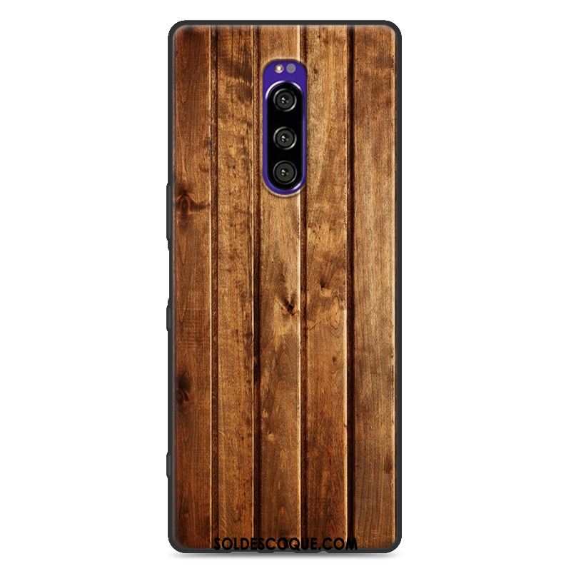 Coque Sony Xperia 1 Simple Silicone Étui Nouveau Fluide Doux Pas Cher