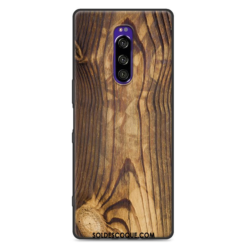 Coque Sony Xperia 1 Simple Silicone Étui Nouveau Fluide Doux Pas Cher