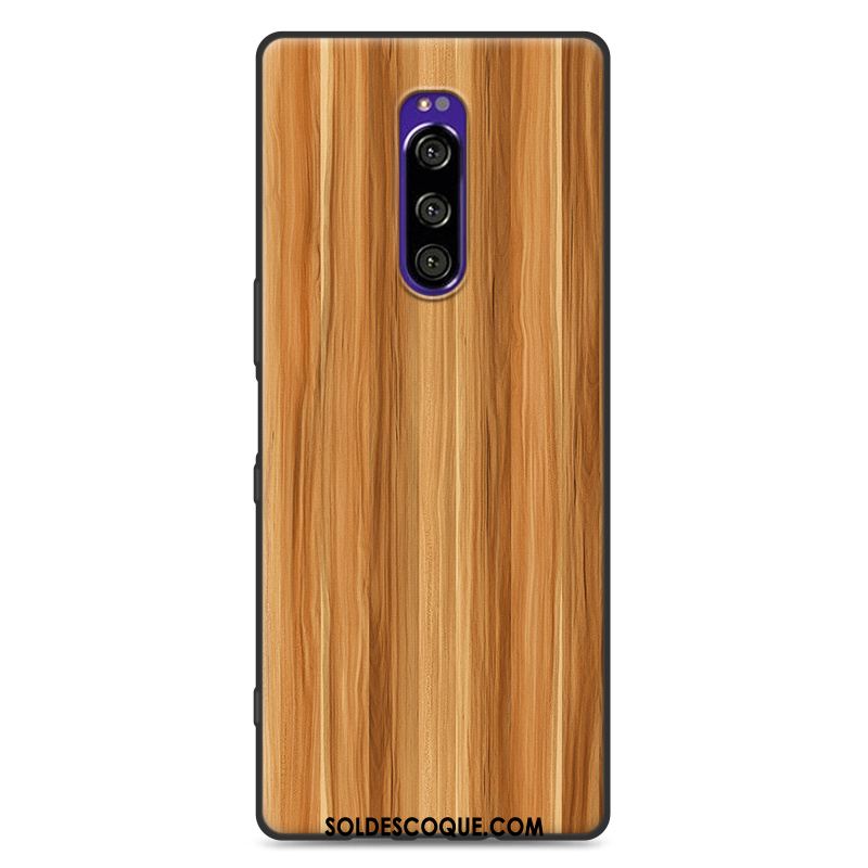 Coque Sony Xperia 1 Simple Silicone Étui Nouveau Fluide Doux Pas Cher