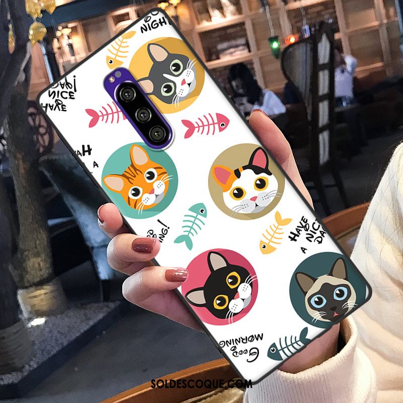 Coque Sony Xperia 1 Téléphone Portable Dessin Animé Ornements Suspendus Silicone Charmant Pas Cher