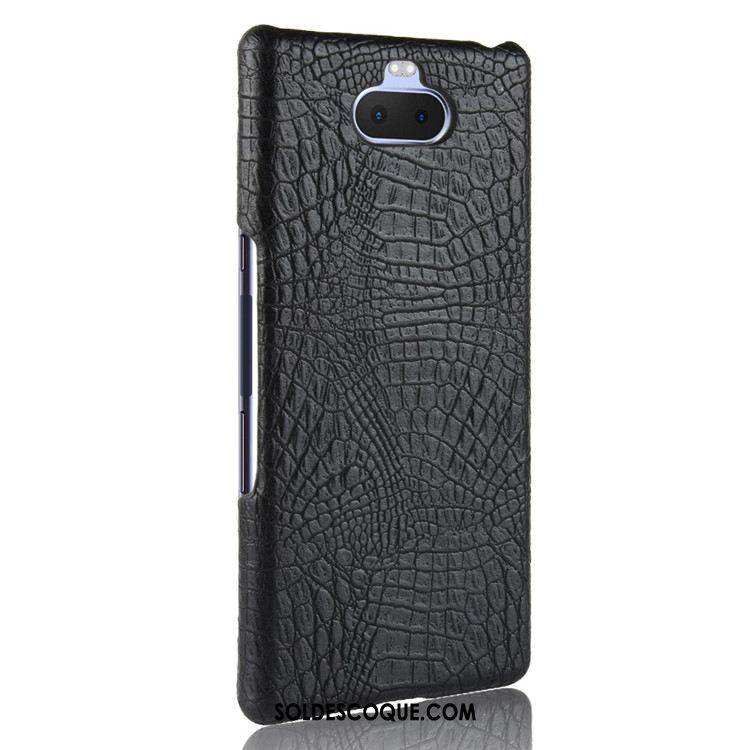 Coque Sony Xperia 10 Cuir Téléphone Portable Difficile Qualité Étui Soldes