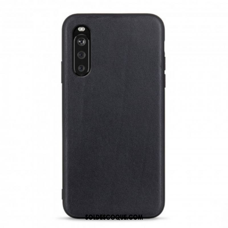 Coque Sony Xperia 10 III Véritable Cuir Business