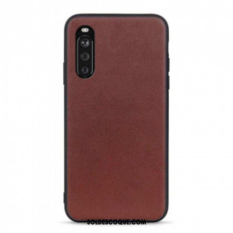 Coque Sony Xperia 10 III Véritable Cuir Business