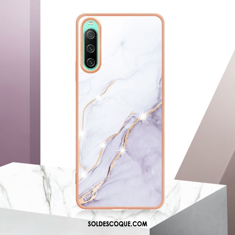 Coque Sony Xperia 10 IV Marbre Coloré