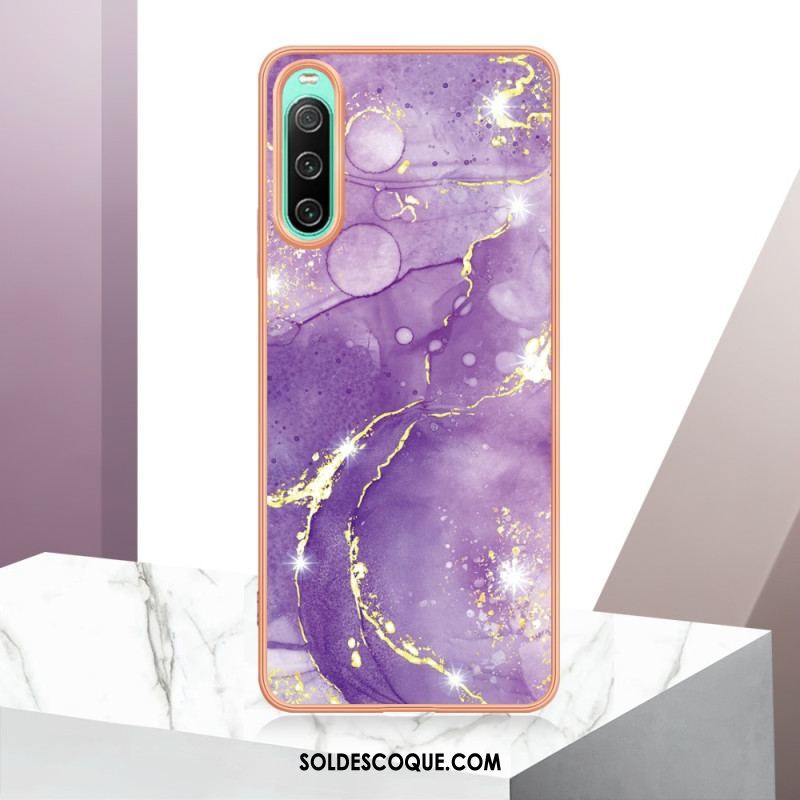 Coque Sony Xperia 10 IV Marbre Coloré