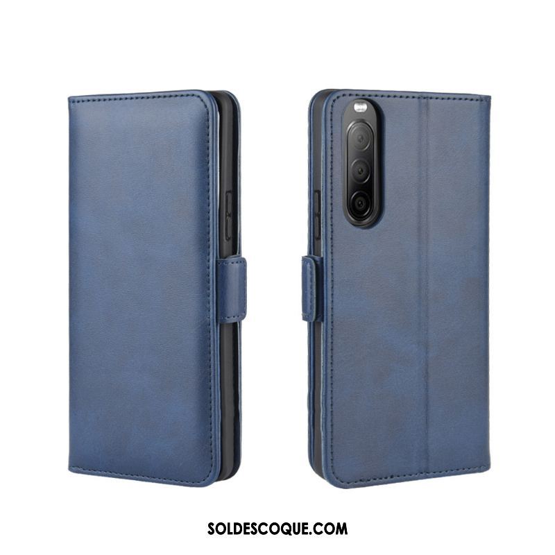 Coque Sony Xperia 10 Ii Une Agrafe Téléphone Portable Incassable Protection Noir Housse Pas Cher