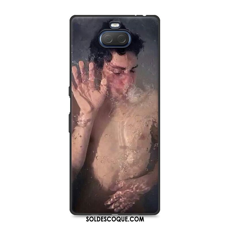 Coque Sony Xperia 10 Plus Amoureux Fluide Doux Protection Téléphone Portable Silicone Pas Cher
