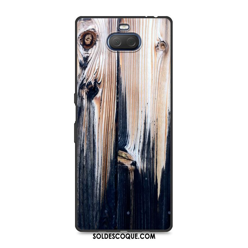 Coque Sony Xperia 10 Plus Peinture Téléphone Portable Protection Personnalité Bleu Marin Pas Cher