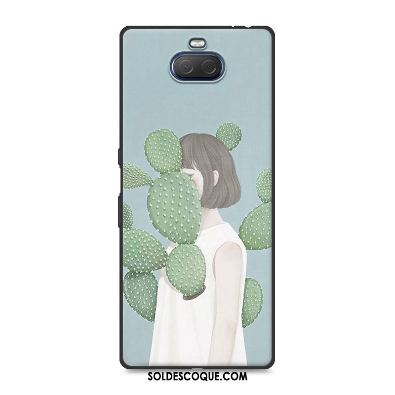 Coque Sony Xperia 10 Plus Simple Incassable Vert Créatif Fluide Doux Soldes