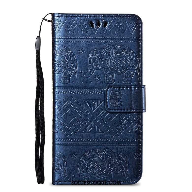 Coque Sony Xperia 10 Plus Tout Compris Peau Douce Téléphone Portable Bleu Marin Clamshell En Vente