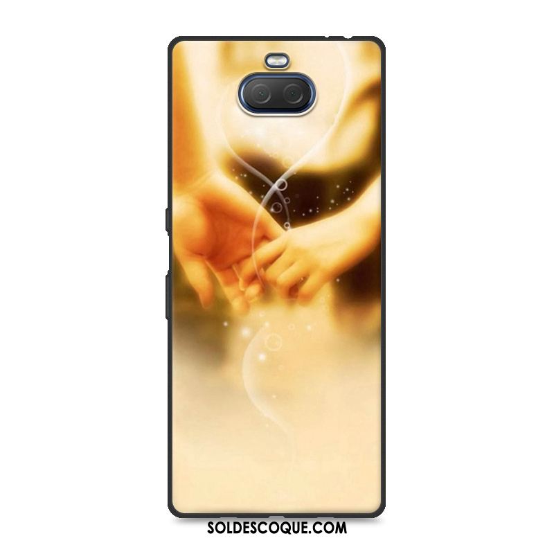 Coque Sony Xperia 10 Plus Téléphone Portable Simple Délavé En Daim Tout Compris Incassable En Ligne