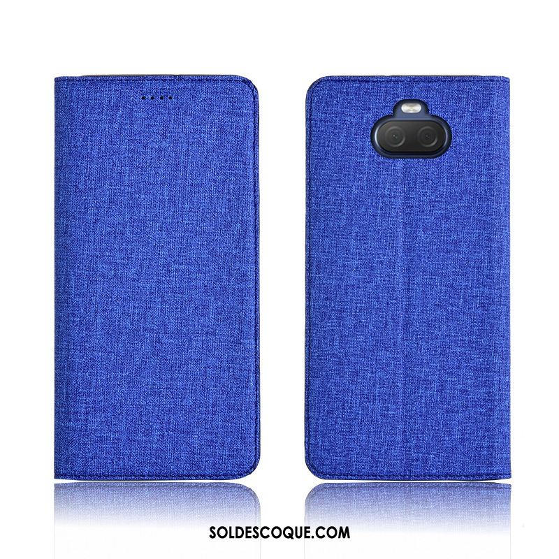 Coque Sony Xperia 10 Plus Étui En Cuir Incassable Délavé En Daim Lin Fluide Doux En Ligne