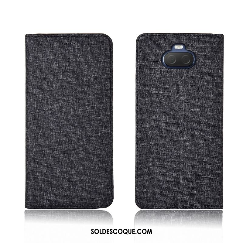 Coque Sony Xperia 10 Plus Étui En Cuir Incassable Délavé En Daim Lin Fluide Doux En Ligne