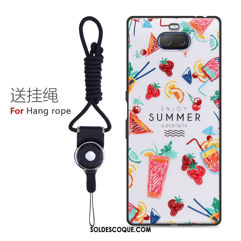 Coque Sony Xperia 10 Protection Charmant Fluide Doux Dessin Animé Gaufrage En Ligne