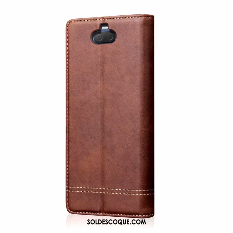 Coque Sony Xperia 10 Protection Étui Étui En Cuir Nouveau Téléphone Portable En Ligne