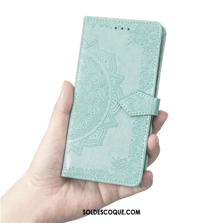 Coque Sony Xperia 10 Étui En Cuir Bleu Protection Téléphone Portable Incassable En Vente