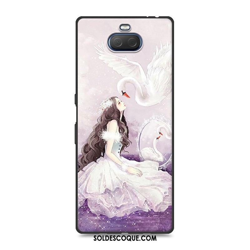 Coque Sony Xperia 10 Étui Tendance Charmant Silicone Gris En Ligne