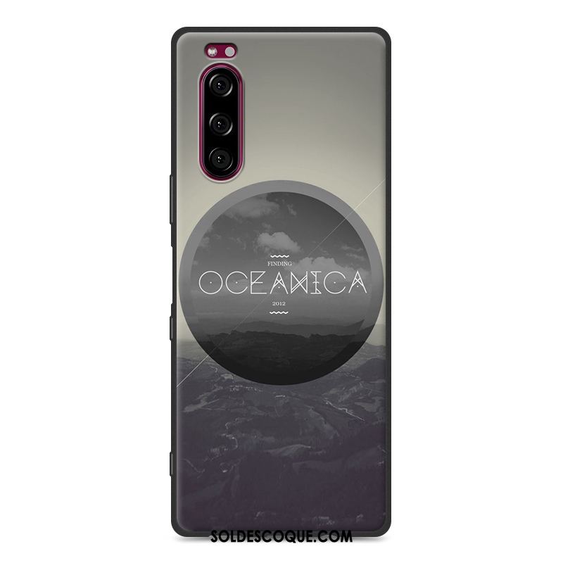 Coque Sony Xperia 5 Créatif Simple Étui Silicone Protection Pas Cher