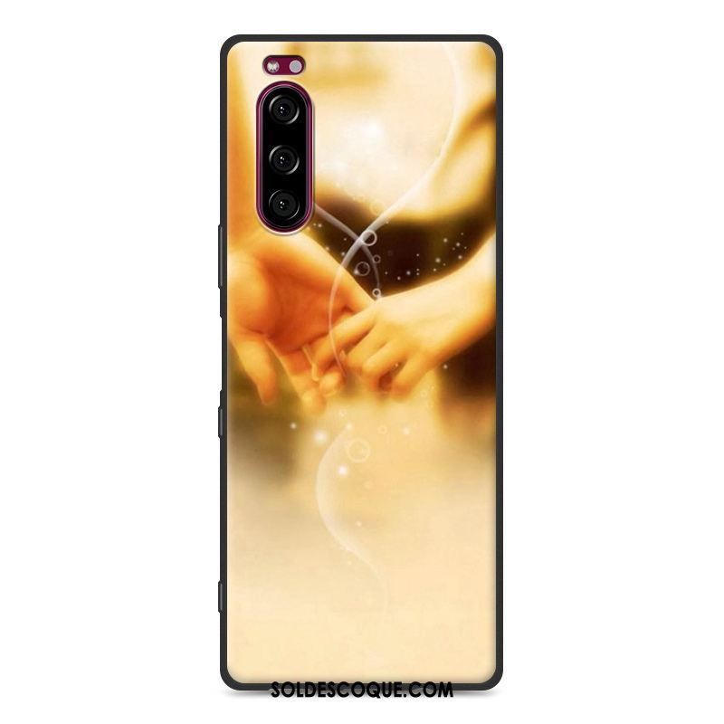 Coque Sony Xperia 5 Fluide Doux Étui Protection Noir Tout Compris Soldes