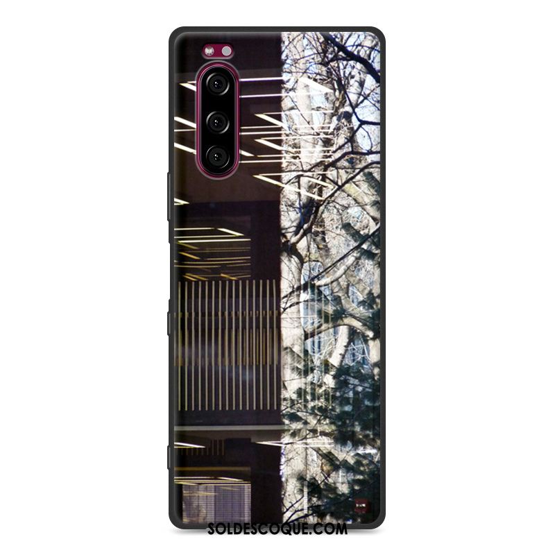 Coque Sony Xperia 5 Fluide Doux Étui Protection Noir Tout Compris Soldes