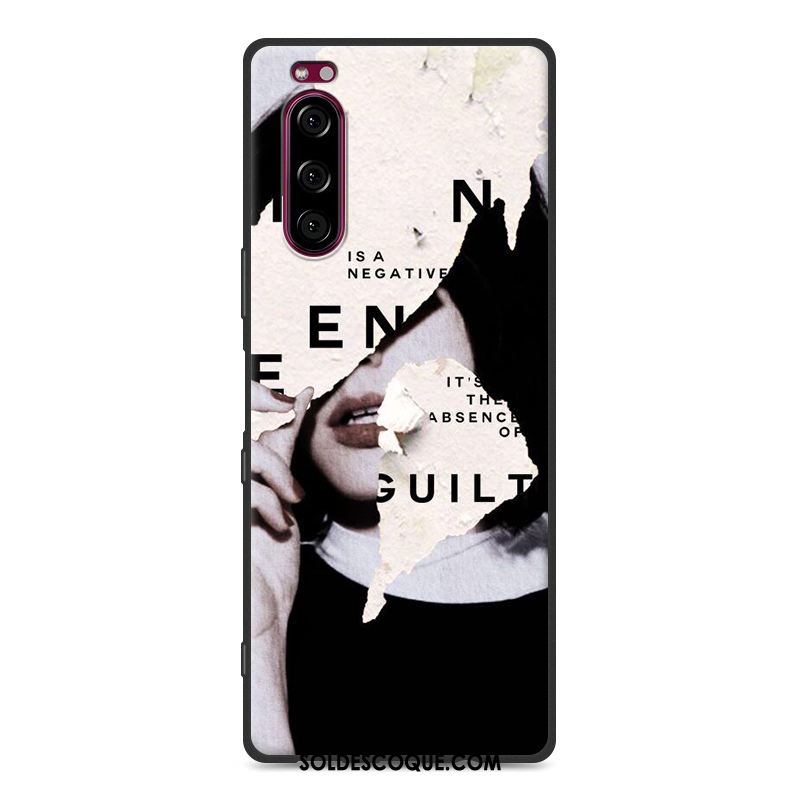 Coque Sony Xperia 5 Fluide Doux Étui Protection Noir Tout Compris Soldes