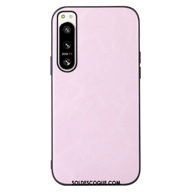 Coque Sony Xperia 5 IV Effet Cuir Look Raffiné