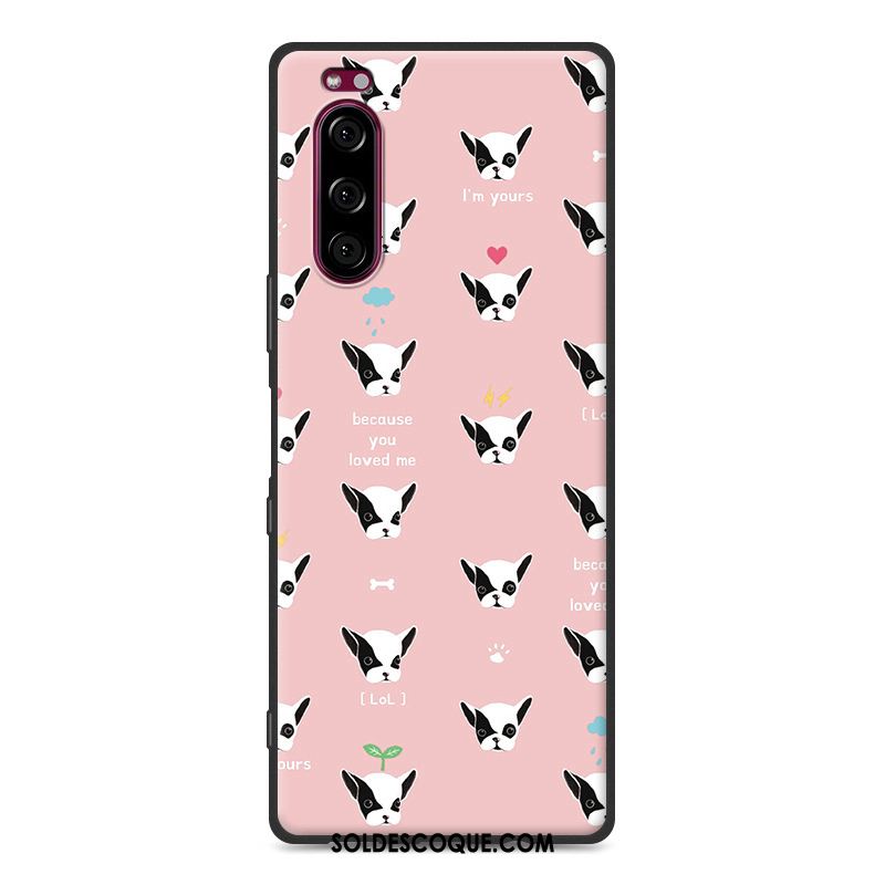 Coque Sony Xperia 5 Incassable Gris Dessin Animé Tout Compris Fluide Doux En Ligne