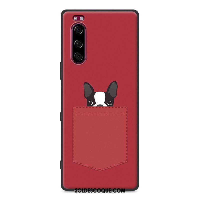 Coque Sony Xperia 5 Incassable Gris Dessin Animé Tout Compris Fluide Doux En Ligne