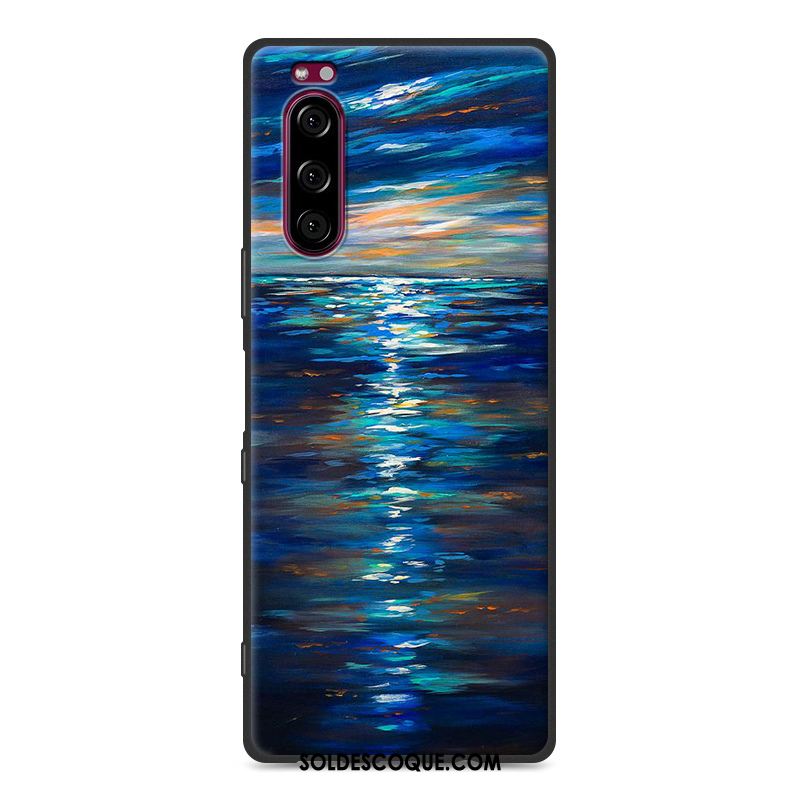 Coque Sony Xperia 5 Incassable Gris Dessin Animé Tout Compris Fluide Doux En Ligne