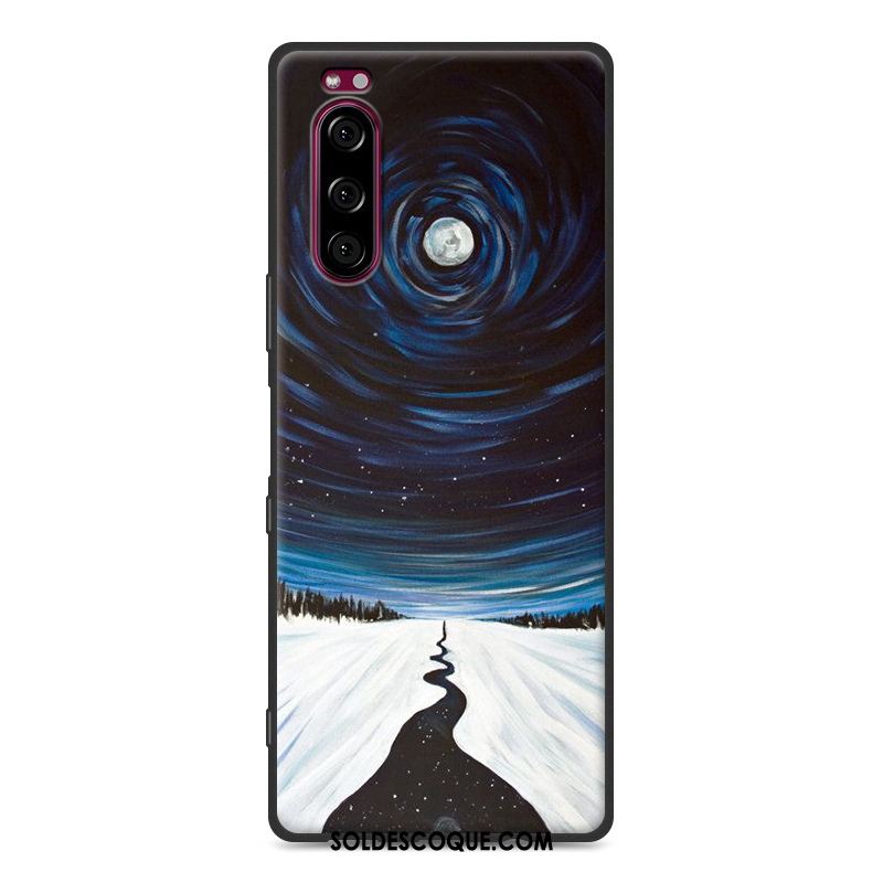 Coque Sony Xperia 5 Incassable Gris Dessin Animé Tout Compris Fluide Doux En Ligne