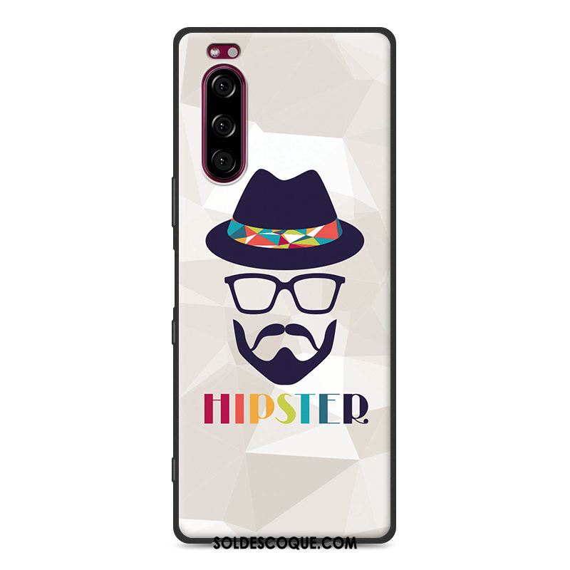 Coque Sony Xperia 5 Incassable Gris Dessin Animé Tout Compris Fluide Doux En Ligne