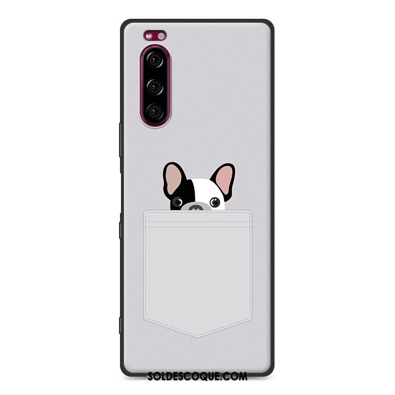 Coque Sony Xperia 5 Incassable Gris Dessin Animé Tout Compris Fluide Doux En Ligne