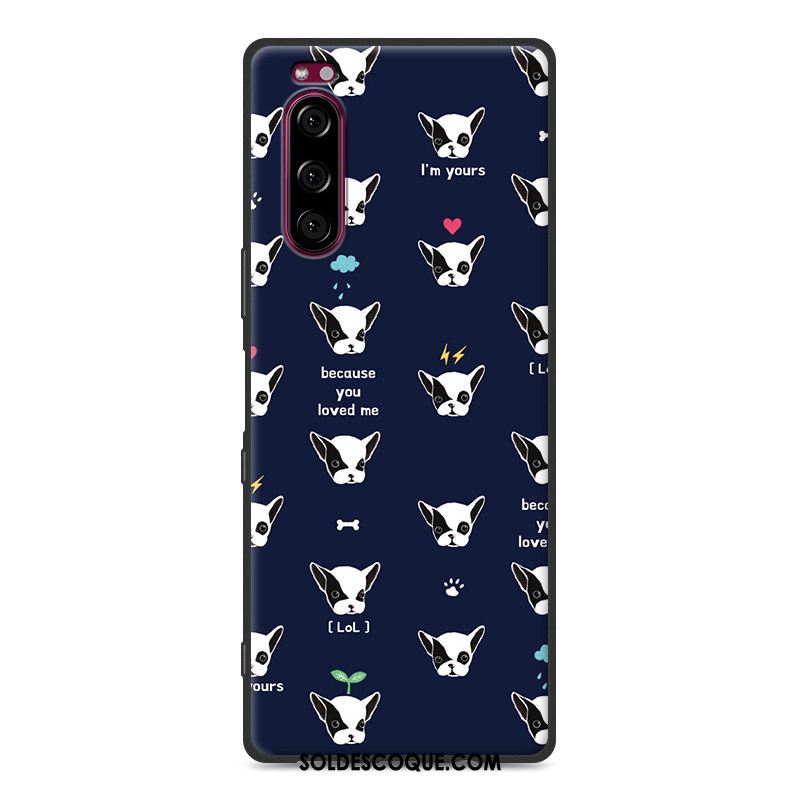 Coque Sony Xperia 5 Incassable Gris Dessin Animé Tout Compris Fluide Doux En Ligne