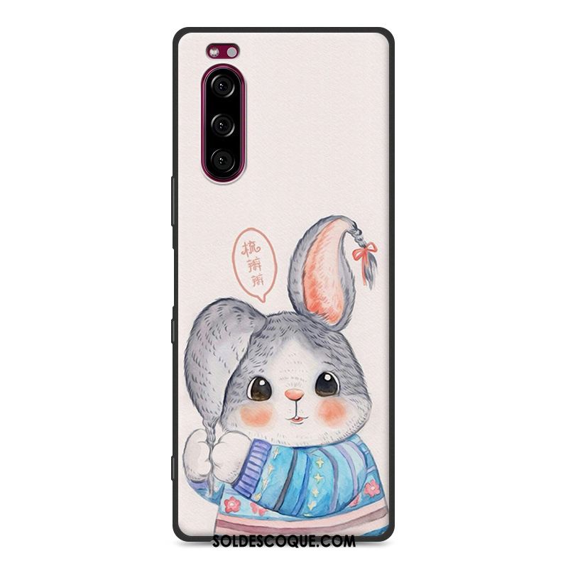 Coque Sony Xperia 5 Incassable Gris Dessin Animé Tout Compris Fluide Doux En Ligne