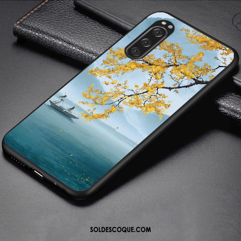 Coque Sony Xperia 5 Incassable Tendance Téléphone Portable Dessin Animé Bleu Marin Housse Soldes