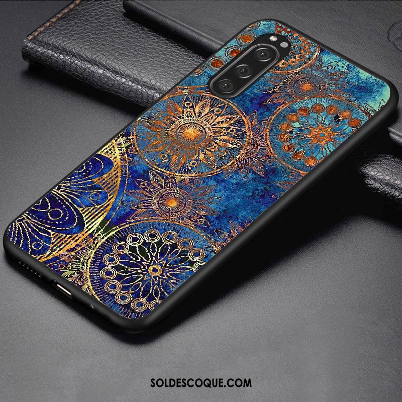 Coque Sony Xperia 5 Incassable Tendance Téléphone Portable Dessin Animé Bleu Marin Housse Soldes