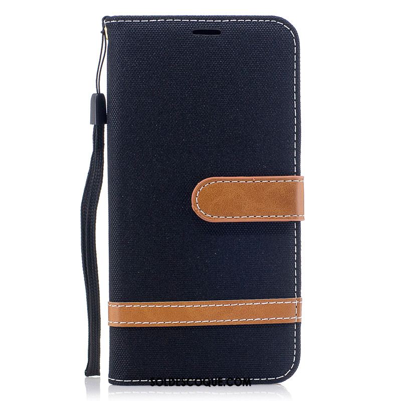 Coque Sony Xperia 5 Portefeuille Carte Téléphone Portable En Denim Tout Compris Pas Cher