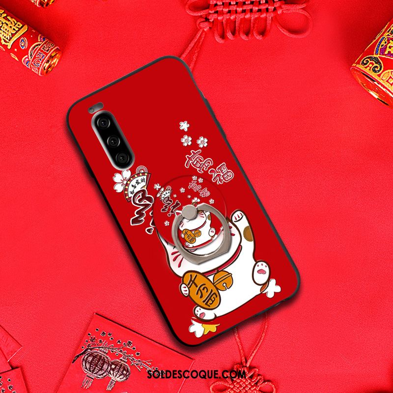 Coque Sony Xperia 5 Téléphone Portable Tendance Richesse Rouge Protection Pas Cher