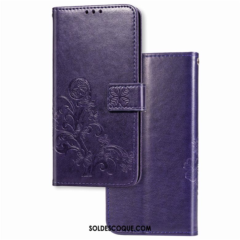 Coque Sony Xperia 5 Étui En Cuir Téléphone Portable Tout Compris Bleu Incassable France