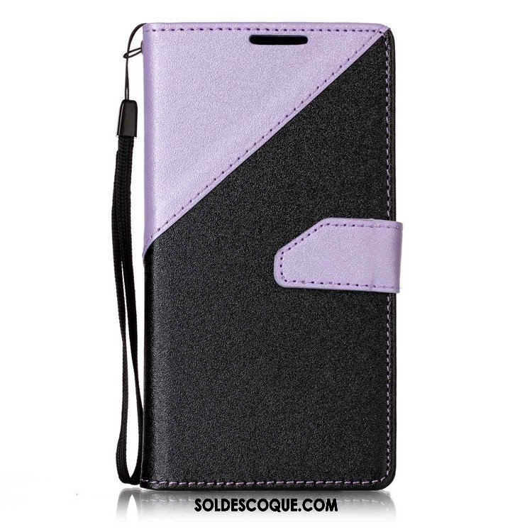 Coque Sony Xperia E5 Téléphone Portable Épissure Modèle Fleurie Rose Étui En Cuir Soldes