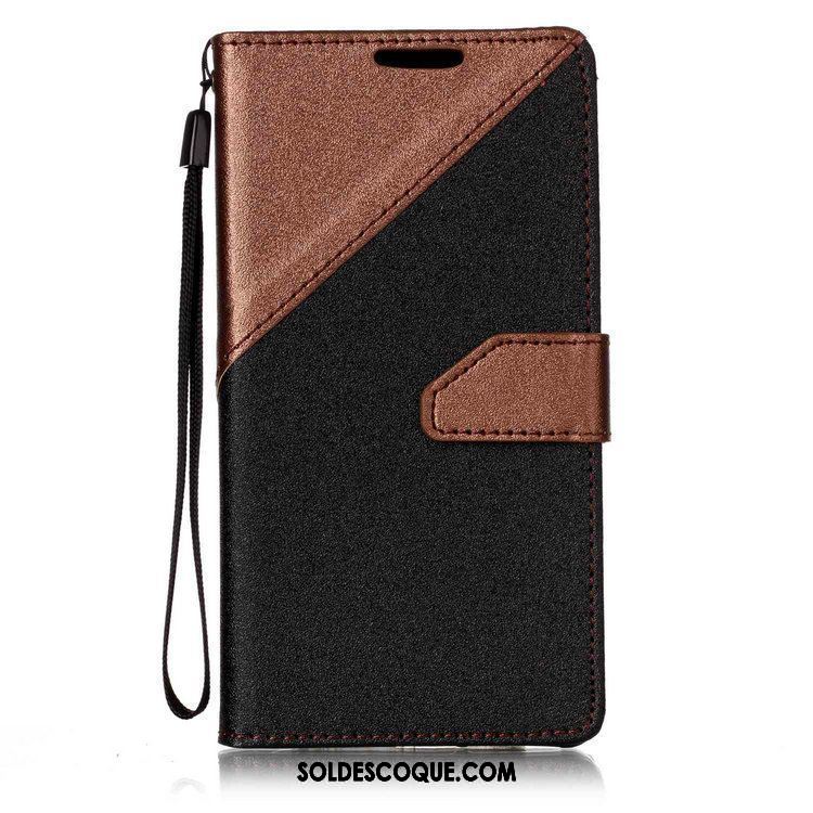 Coque Sony Xperia E5 Téléphone Portable Épissure Modèle Fleurie Rose Étui En Cuir Soldes