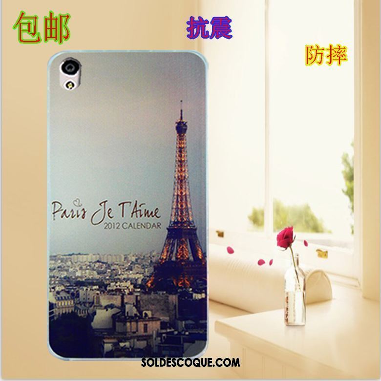 Coque Sony Xperia E5 Téléphone Portable Étui Peinture Protection Blanc Pas Cher