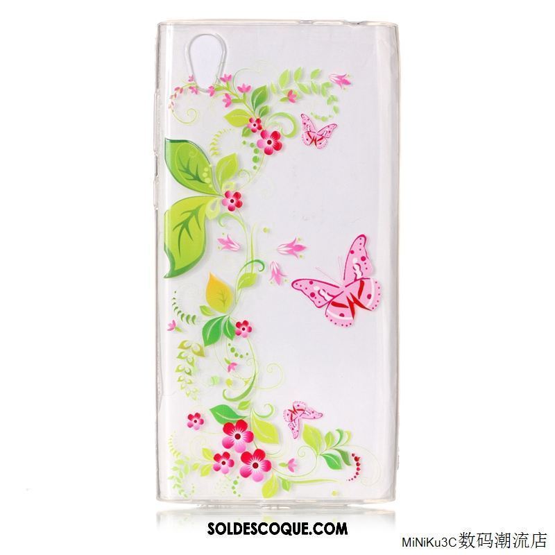 Coque Sony Xperia L1 Dessin Animé Étui Vert Protection Tout Compris En Vente