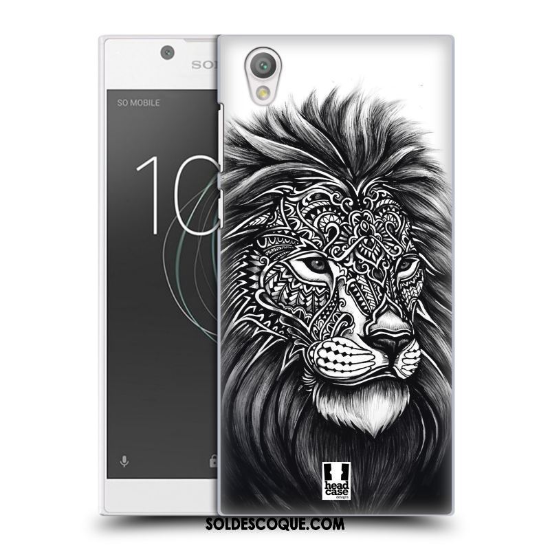 Coque Sony Xperia L1 Noir Chat Lion Téléphone Portable Protection En Ligne