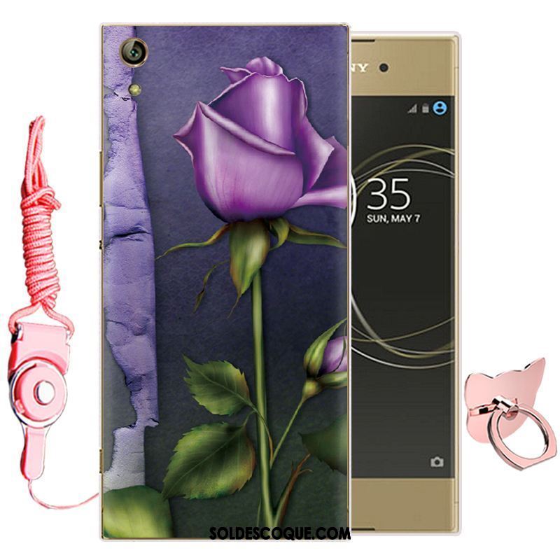 Coque Sony Xperia L1 Silicone Dessin Animé Fluide Doux Rose Téléphone Portable En Vente